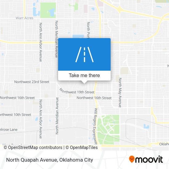 North Quapah Avenue map