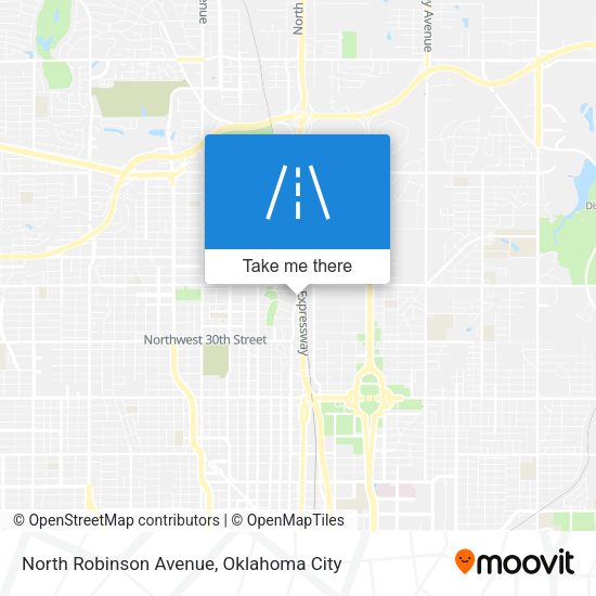 Mapa de North Robinson Avenue