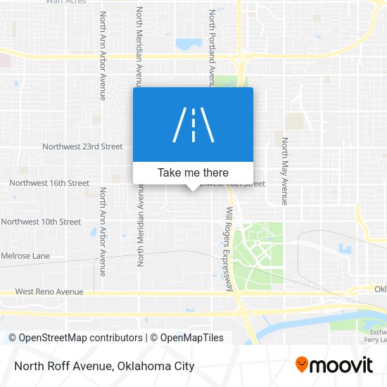 North Roff Avenue map