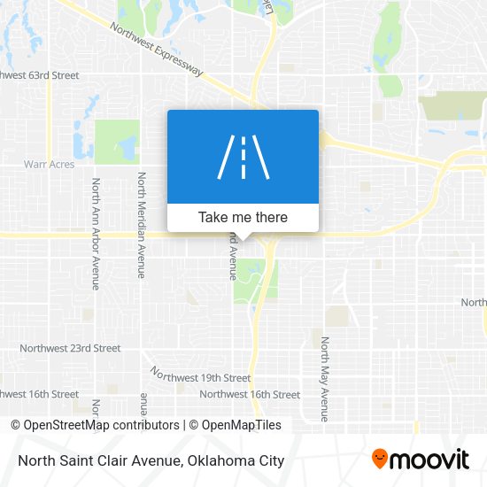 Mapa de North Saint Clair Avenue