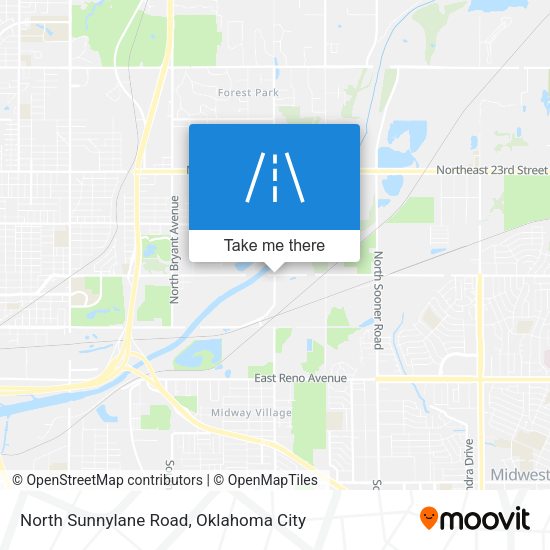 North Sunnylane Road map