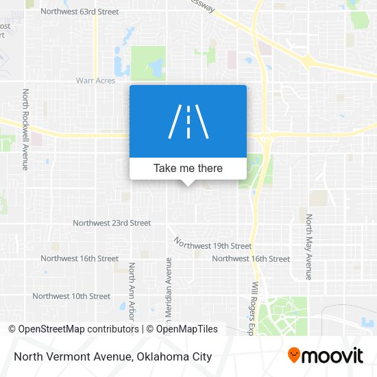 North Vermont Avenue map