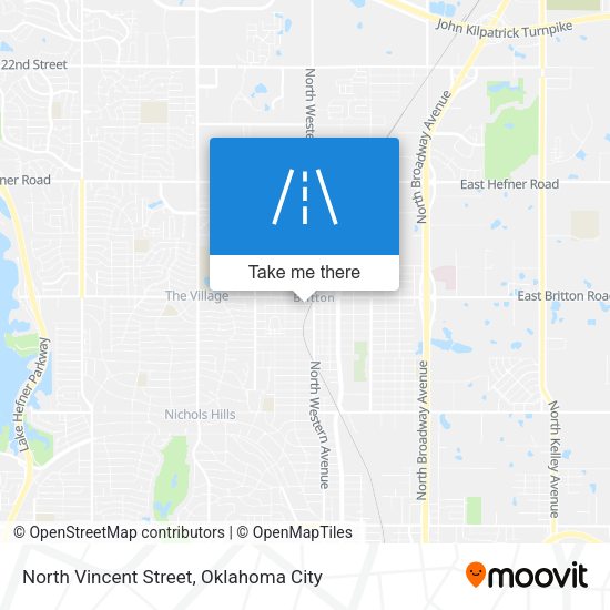 North Vincent Street map
