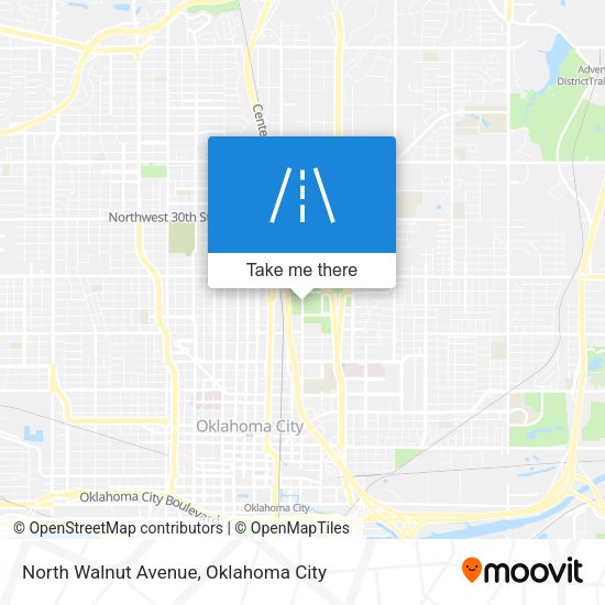 North Walnut Avenue map