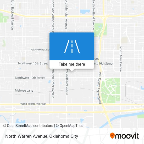 North Warren Avenue map