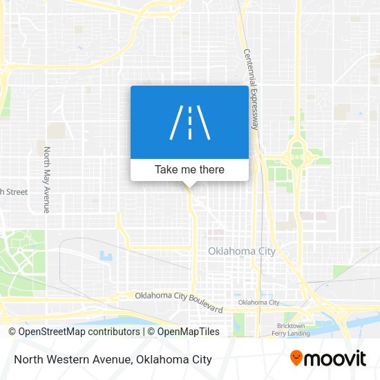 North Western Avenue map
