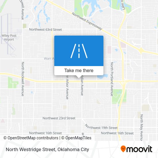 North Westridge Street map