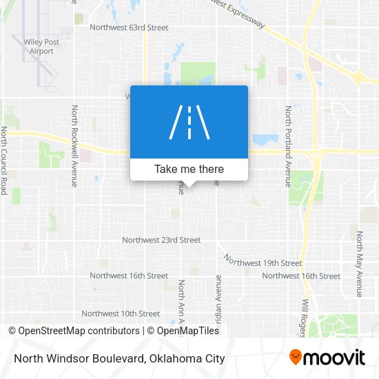 North Windsor Boulevard map