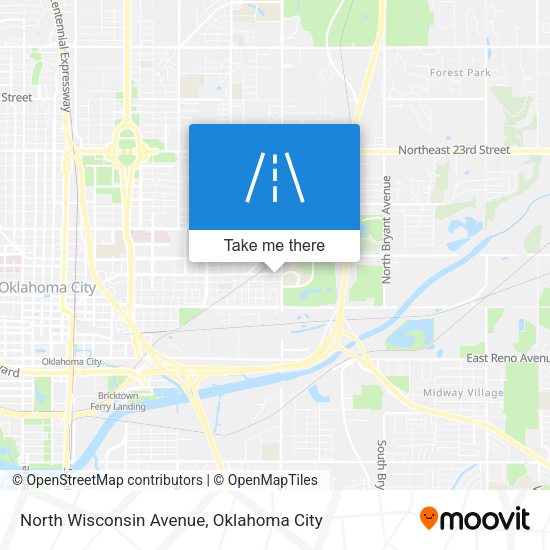 Mapa de North Wisconsin Avenue