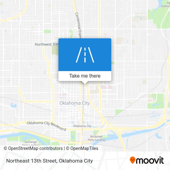Northeast 13th Street map