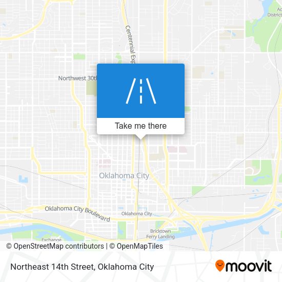 Northeast 14th Street map
