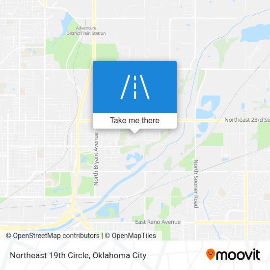 Northeast 19th Circle map