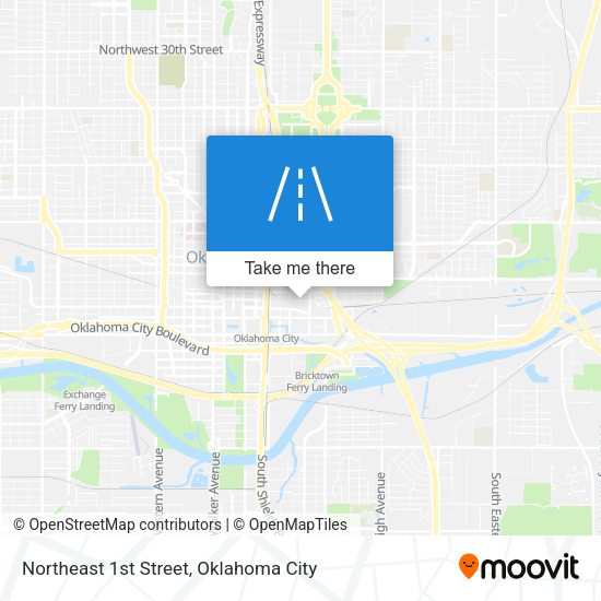 Mapa de Northeast 1st Street