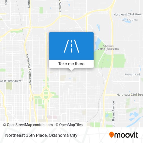 Mapa de Northeast 35th Place