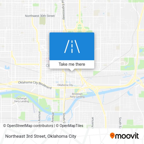 Northeast 3rd Street map
