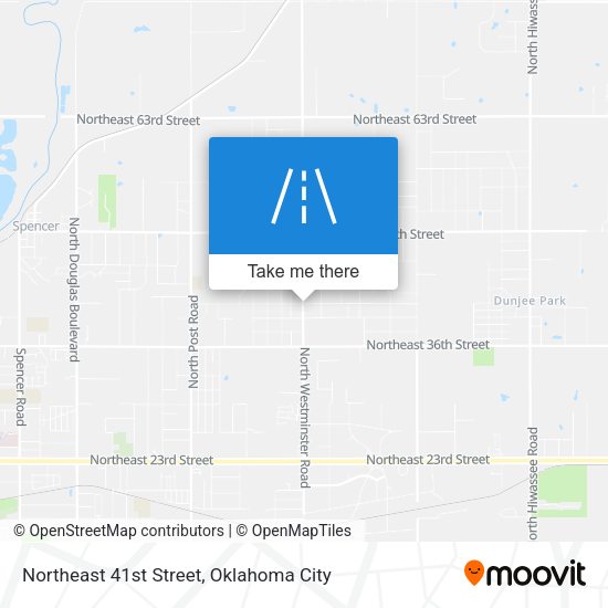 Northeast 41st Street map