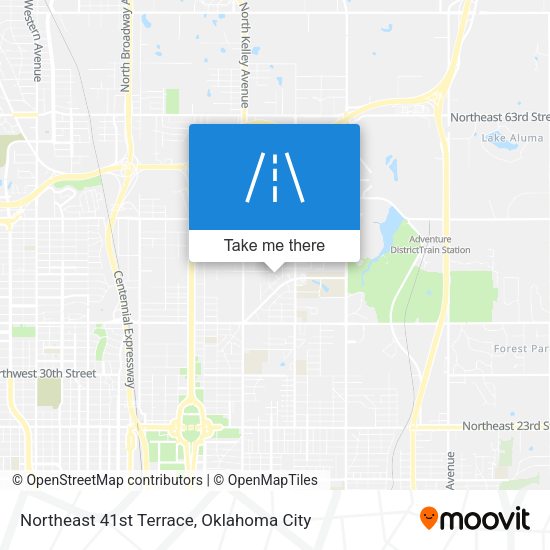 Northeast 41st Terrace map