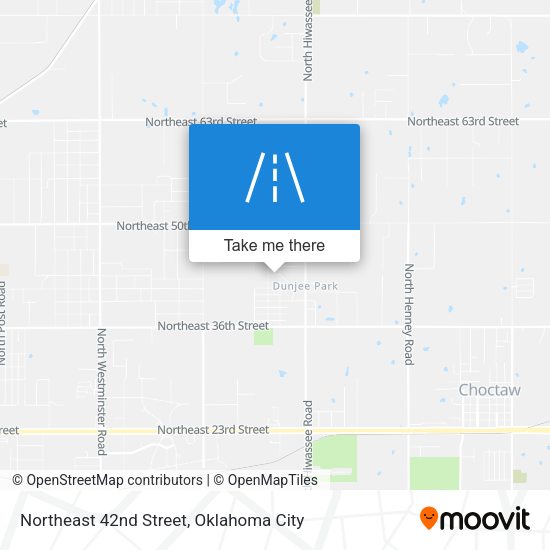 Northeast 42nd Street map