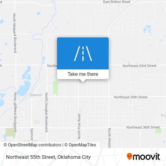 Mapa de Northeast 55th Street
