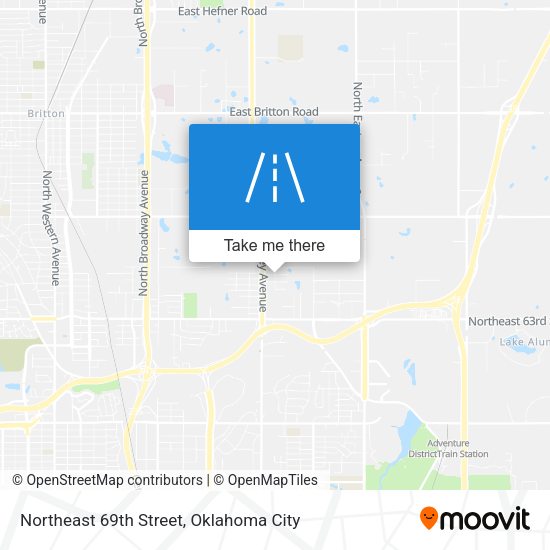 Northeast 69th Street map