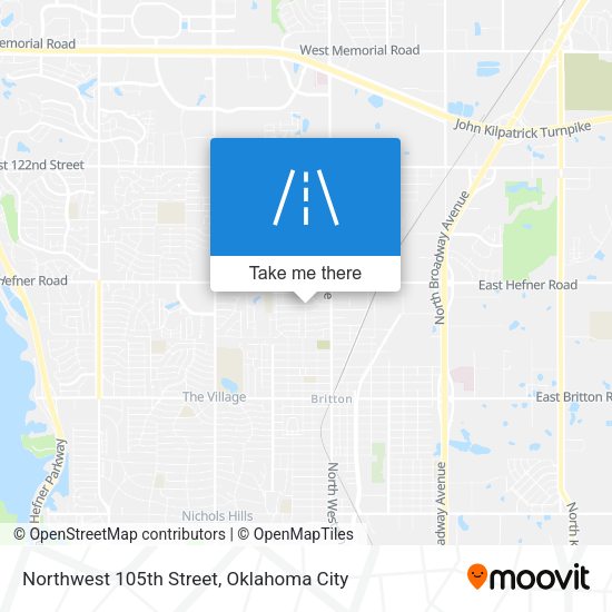 Northwest 105th Street map