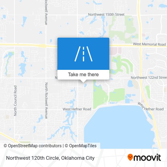 Northwest 120th Circle map