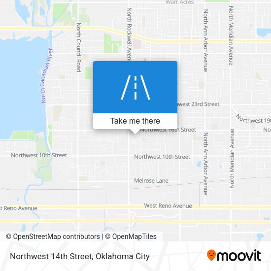 Northwest 14th Street map
