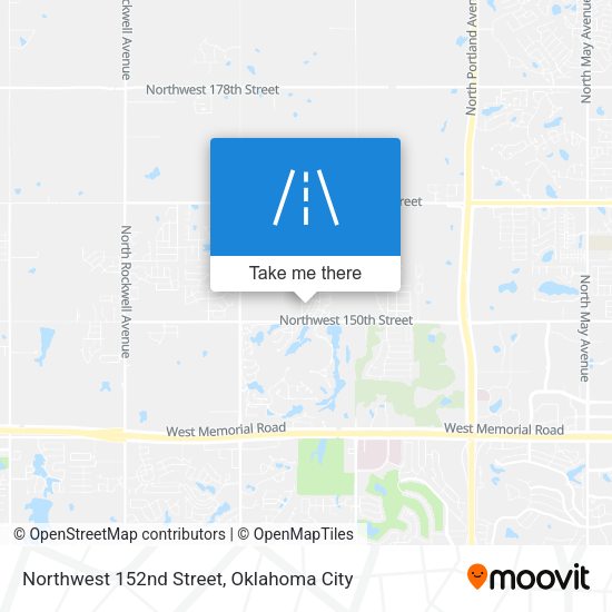 Northwest 152nd Street map