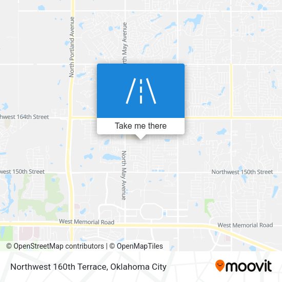 Northwest 160th Terrace map