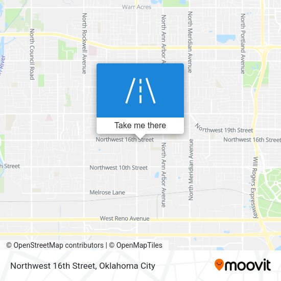 Northwest 16th Street map