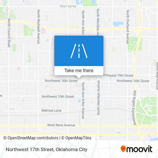 Northwest 17th Street map