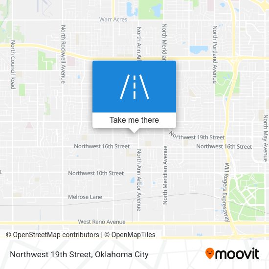 Northwest 19th Street map