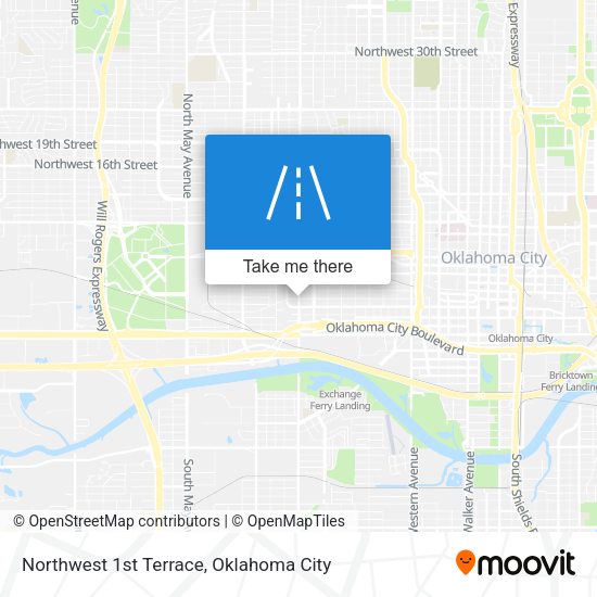 Northwest 1st Terrace map