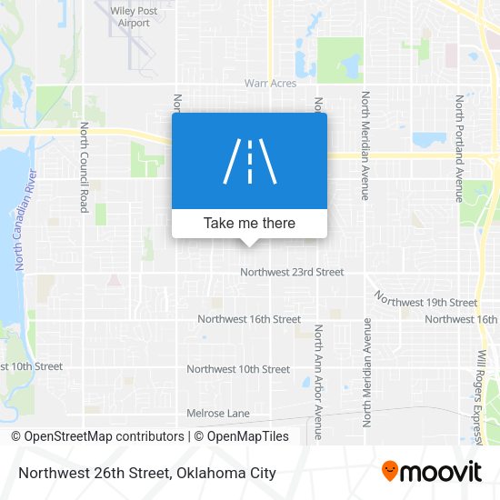 Northwest 26th Street map