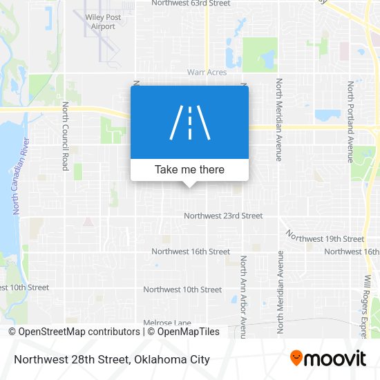 Northwest 28th Street map