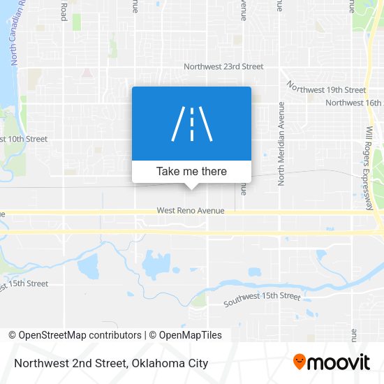 Northwest 2nd Street map