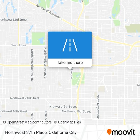 Mapa de Northwest 37th Place