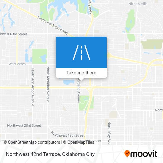 Mapa de Northwest 42nd Terrace
