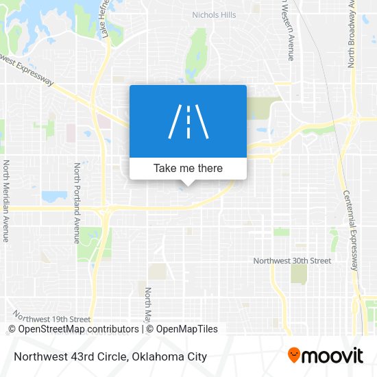 Northwest 43rd Circle map