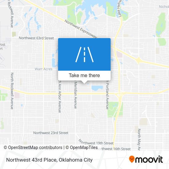 Northwest 43rd Place map