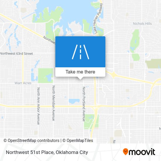 Northwest 51st Place map