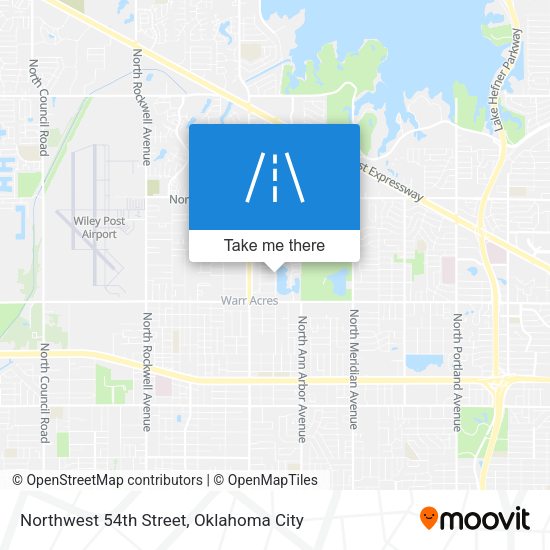 Mapa de Northwest 54th Street