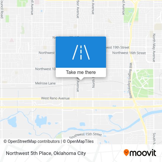Northwest 5th Place map