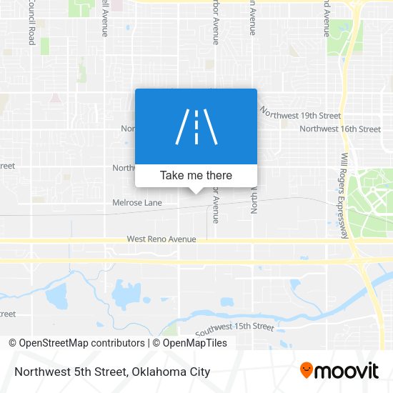 Mapa de Northwest 5th Street