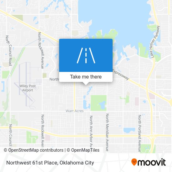 Northwest 61st Place map