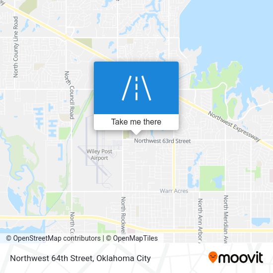 Northwest 64th Street map