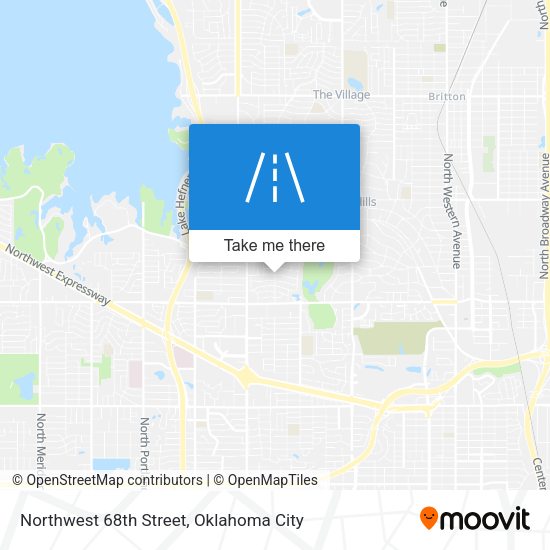 Northwest 68th Street map