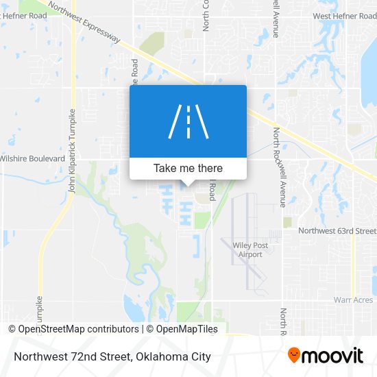 Northwest 72nd Street map