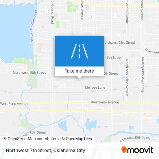 Northwest 7th Street map