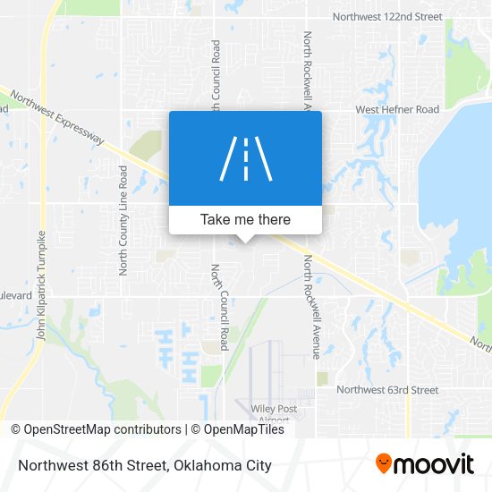 Northwest 86th Street map